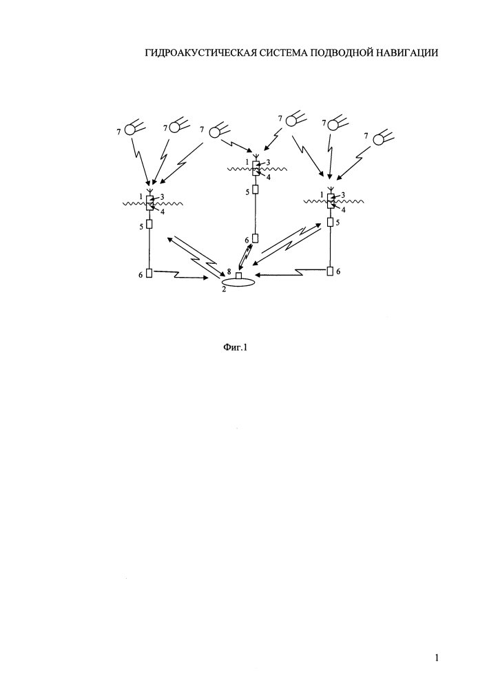 Гидроакустическая система подводной навигации (патент 2617134)