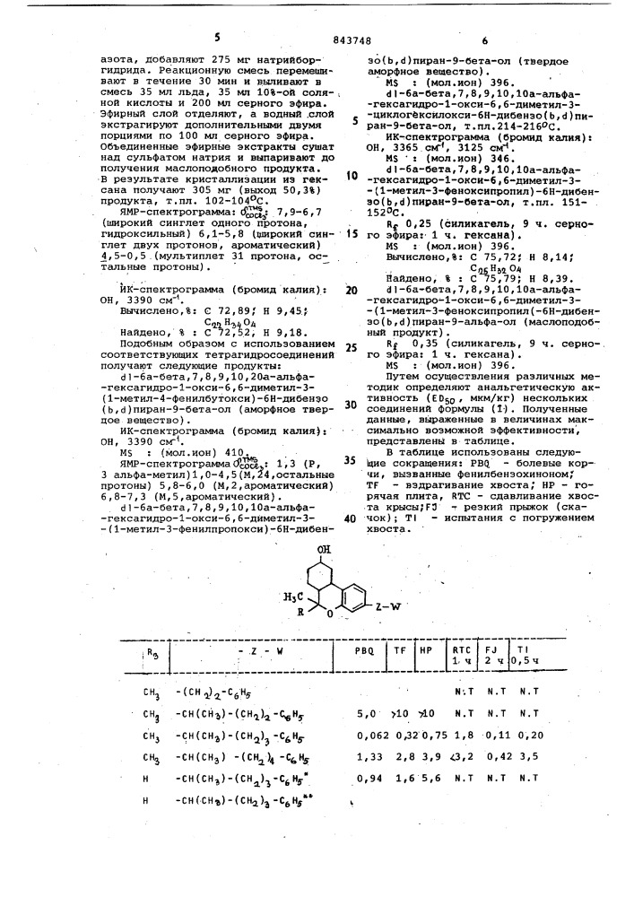 Способ получения производных дибензо( )пирана (патент 843748)