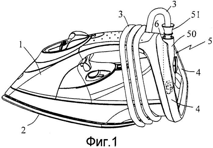 Утюг, содержащий усовершенствованное устройство направления шнура (патент 2459021)