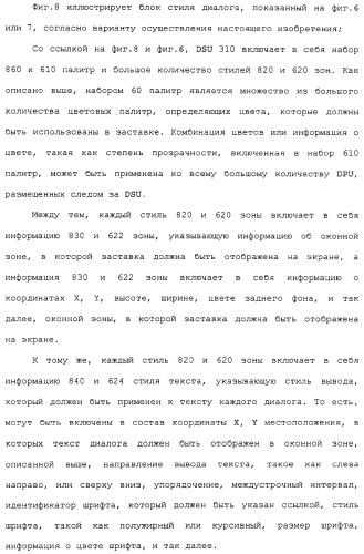 Носитель для хранения информации, записывающий поток основанных на тексте субтитров, устройство и способ, его воспроизводящие (патент 2324988)