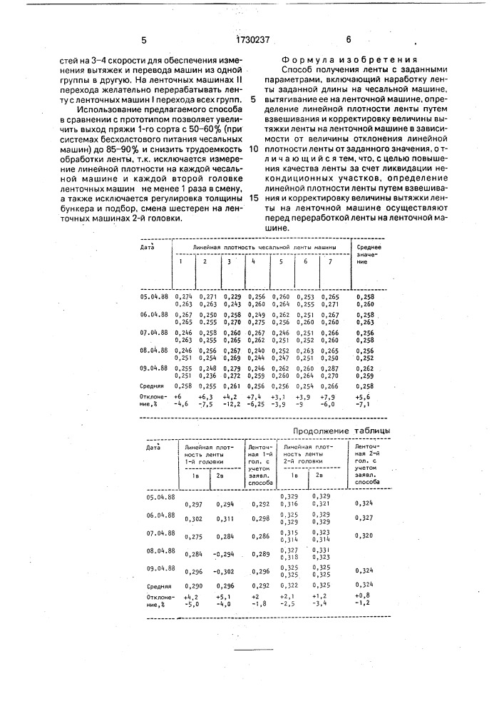 Способ получения ленты с заданными параметрами (патент 1730237)