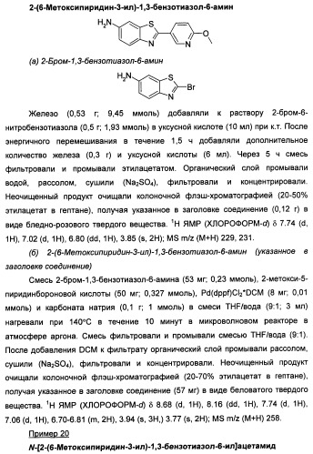 Новые гетероарил-замещенные бензотиазолы (патент 2448106)