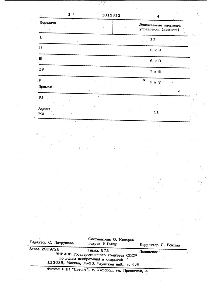 Гидромеханическая трансмиссия транспортного средства (патент 1013312)
