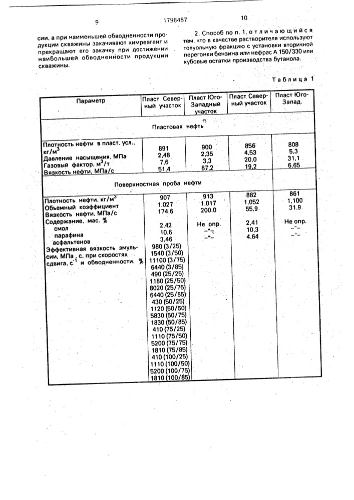 Способ добычи высоковязкой обводненной нефти (патент 1798487)