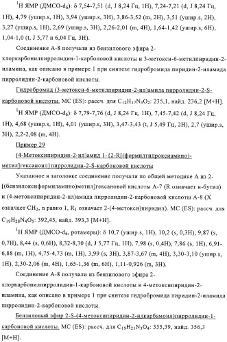 Производные n-формилгидроксиламина в качестве ингибиторов пептидилдеформилазы (pdf) (патент 2325386)