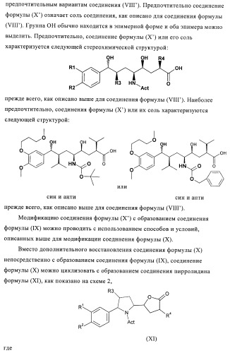 Производные 3-алкил-5-(4-алкил-5-оксотетрагидрофуран-2-ил)пирролидин-2-она в качестве промежуточных соединений в синтезе ингибиторов ренина (патент 2432354)