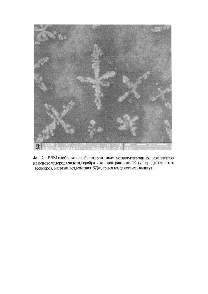 Способ формирования металлуглеродных комплексов на основе наночастиц шунгита, золота и серебра (патент 2618484)