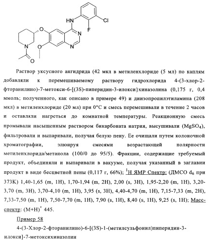 Производные 4-анилино-хиназолина, способ их получения (варианты), фармацевтическая композиция, способ ингибирования пролиферативного действия и способ лечения рака у теплокровного животного (патент 2345989)