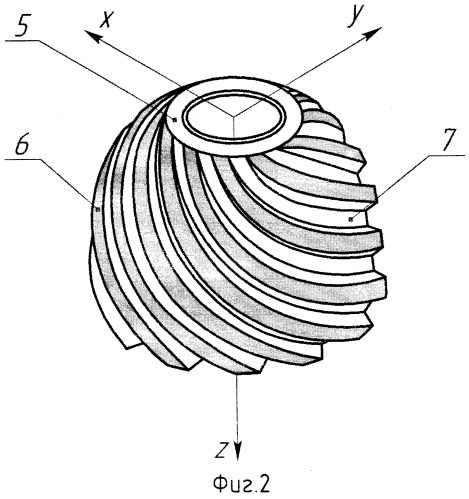 Барботажно-вихревой аппарат с параболическим завихрителем (патент 2382680)