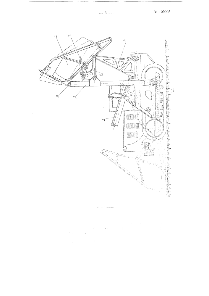 Одноковшовый погрузчик (патент 100905)