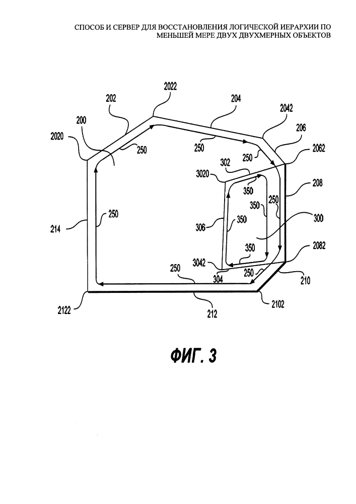 Способ и сервер для восстановления логической иерархии по меньшей мере двух двухмерных объектов (патент 2605035)