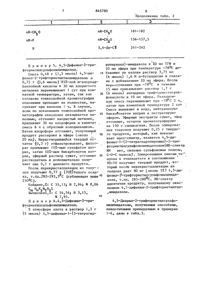 Способ получения производныхимидазола (патент 845780)