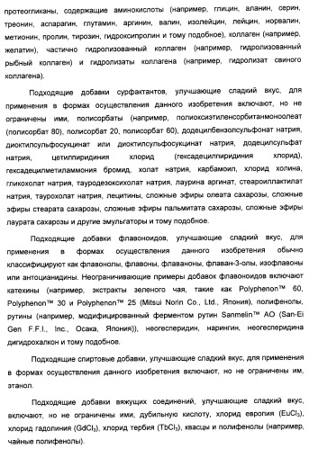 Композиция интенсивного подсластителя с жирной кислотой и подслащенные ею композиции (патент 2417032)