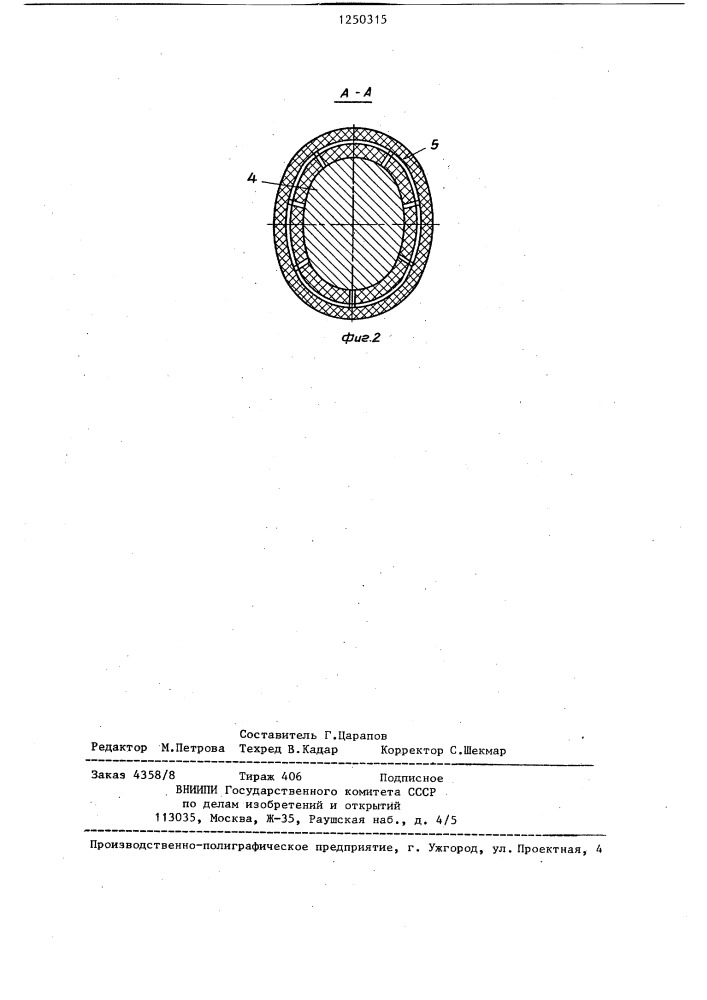 Жердь женских гимнастических брусьев (патент 1250315)