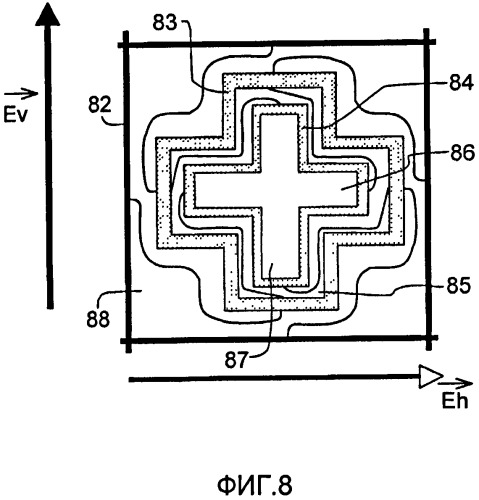 Планарный излучающий элемент с дуальной поляризацией и антенная решетка, содержащая такой излучающий элемент (патент 2490759)