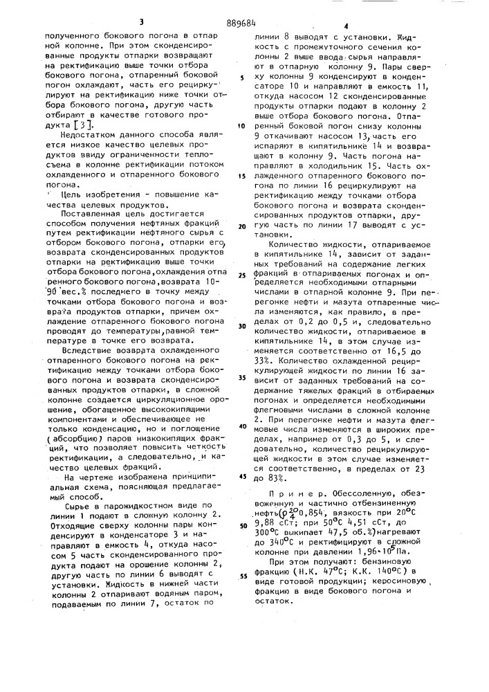 Способ получения нефтяных фракций (патент 889684)