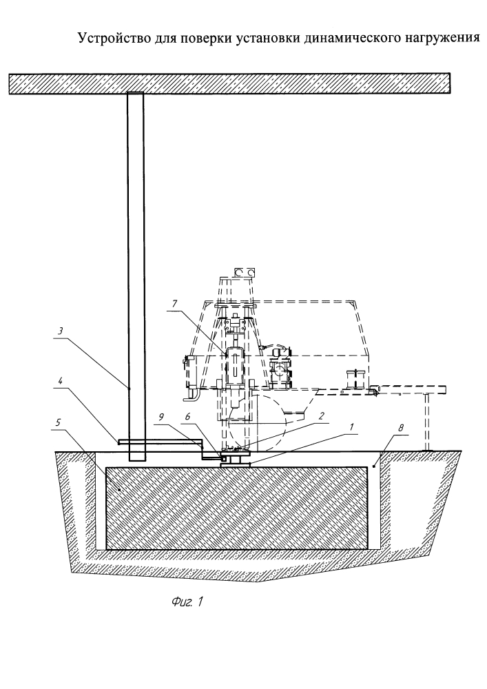 Устройство для поверки установки динамического нагружения (патент 2601789)