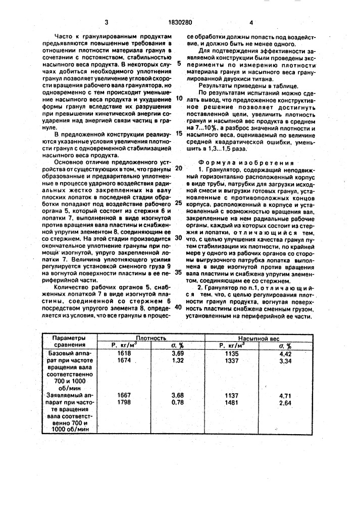 Гранулятор (патент 1830280)