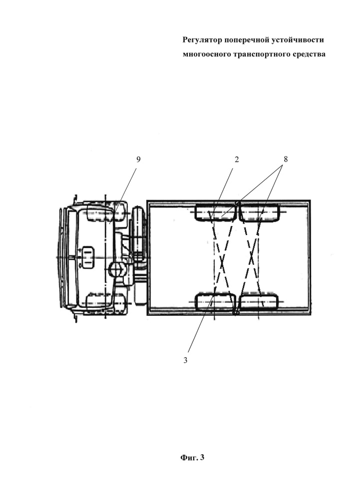 Регулятор поперечной устойчивости многоосного транспортного средства (патент 2658718)