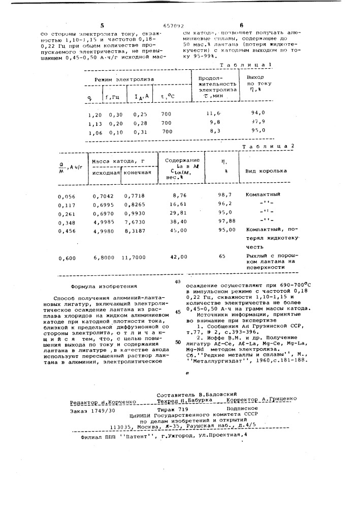 Способ получения алюминий-лантановых лигатур (патент 657092)