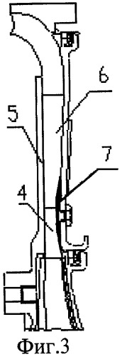 Устройство для формирования площади проходного сечения межлопаточного канала радиального диффузора центробежного компрессора (патент 2294462)