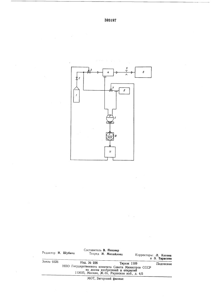 Устройство для регулирования давления газа (патент 593197)