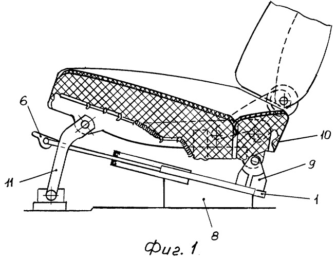 Направляющее устройство для регулирования продольного положения сиденья транспортного средства (патент 2290331)