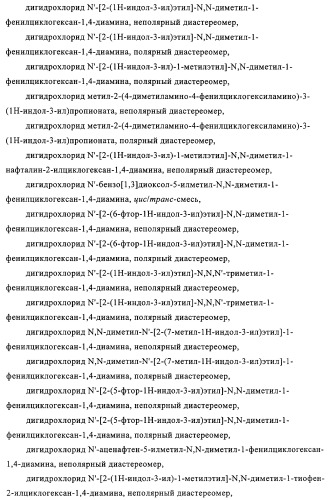 Замещенные производные циклогексан-1,4-диамина, способ их получения и лекарственное средство (патент 2321579)