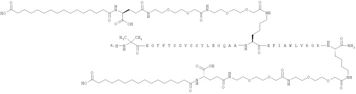 Дважды ацилированные производные glp-1 (патент 2559540)