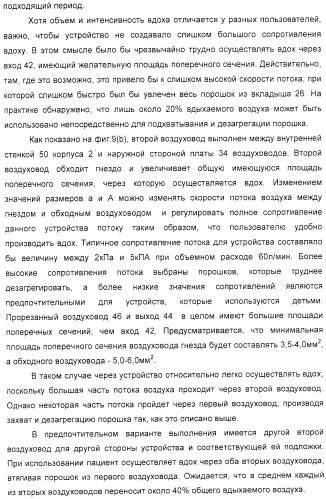 Устройство для распыления индивидуальных доз порошка из соответствующих гнезд подложки (варианты) (патент 2322271)