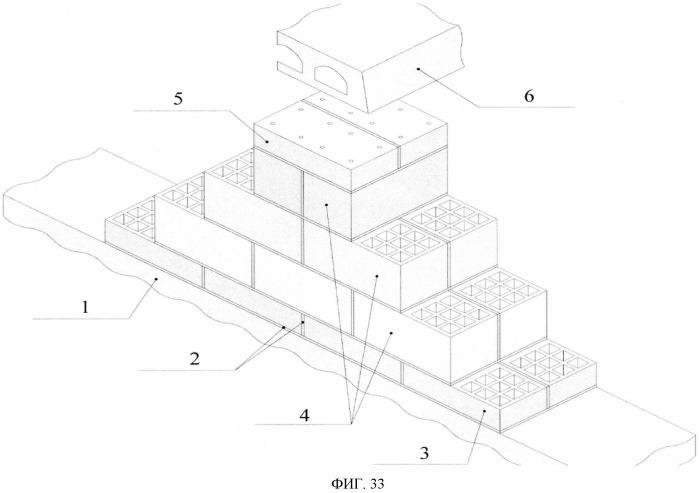 Строительная конструкция из блоков и способ ее возведения (патент 2557275)