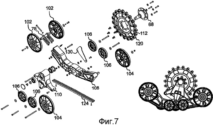Приводная система с замкнутой лентой для транспортного средства (патент 2378144)