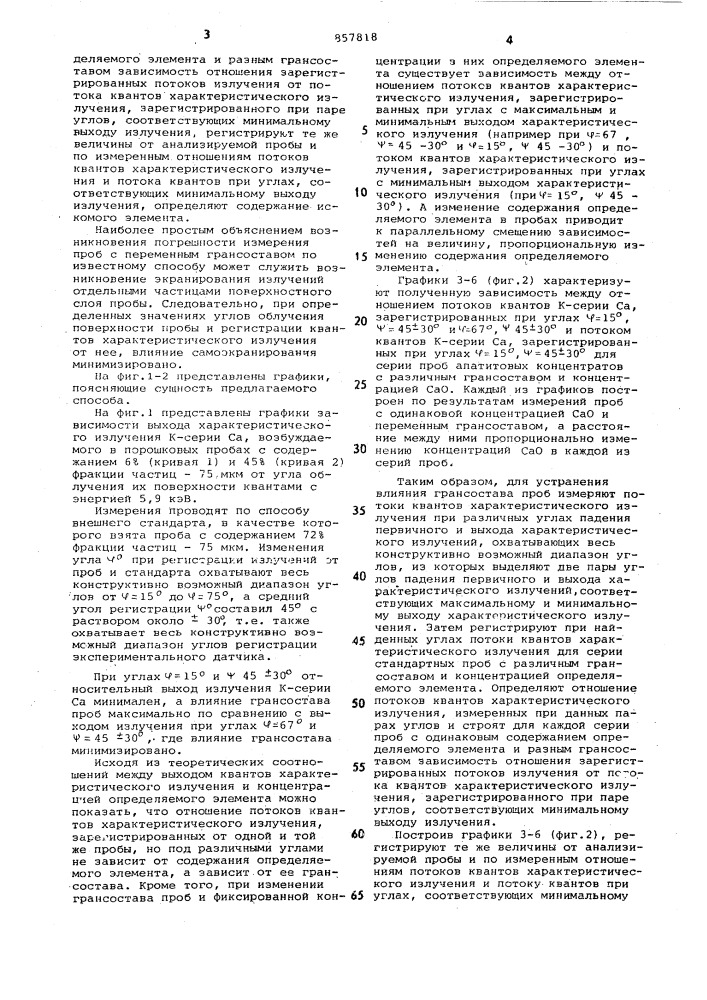 Способ рентгенорадиометрического анализа состава вещества (патент 857818)