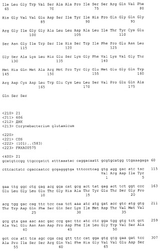 Гены corynebacterium glutamicum, кодирующие белки резистентности и толерантности к стрессам (патент 2303635)