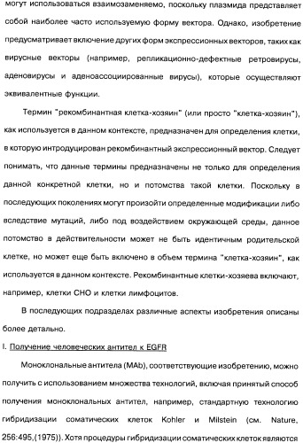 Человеческие моноклональные антитела к рецептору эпидермального фактора роста (egfr), способ их получения и их использование, гибридома, трансфектома, трансгенное животное, экспрессионный вектор (патент 2335507)