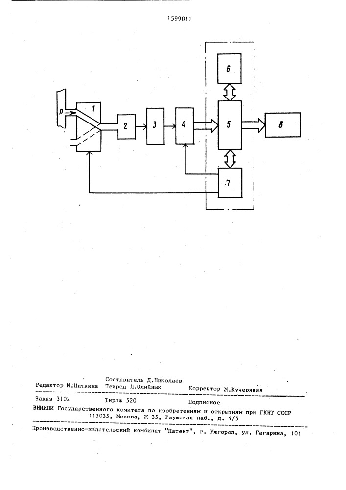 Устройство для контроля давления при искусственной вентиляции легких (патент 1599011)