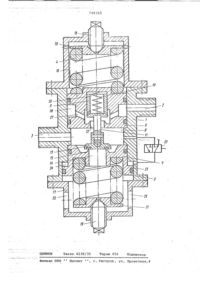 Регулятор давления газа (патент 748365)