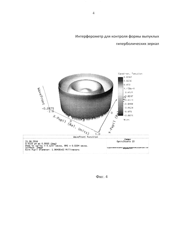 Интерферометр для контроля формы выпуклых гиперболических зеркал (патент 2649240)