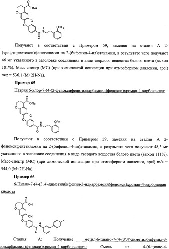 Производные феноксихроманкарбоновой кислоты, замещенные в 6-ом положении (патент 2507200)