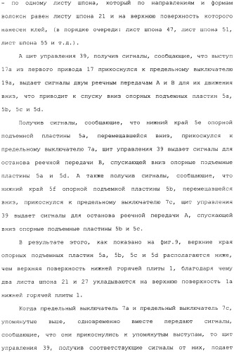 Способ накладывания листов шпона на основной листовой древесный материал (варианты) (патент 2360790)