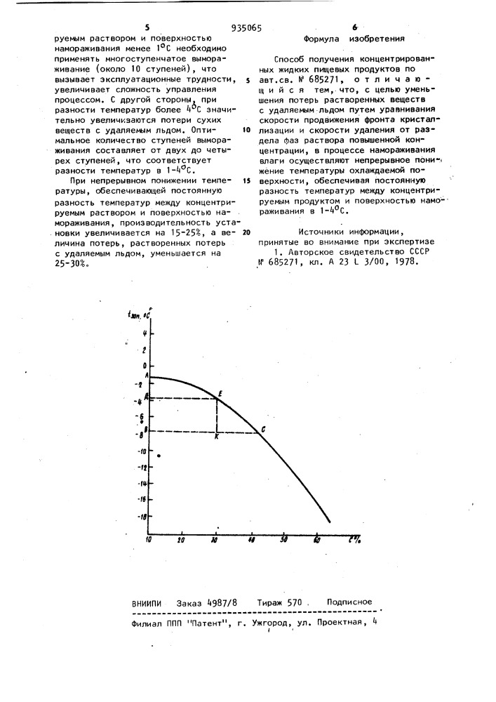 Способ получения концентрированных жидких пищевых продуктов (патент 935065)