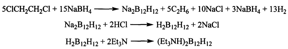 Способ получения солей додекагидрододекабората b12h12 2- (патент 2647733)
