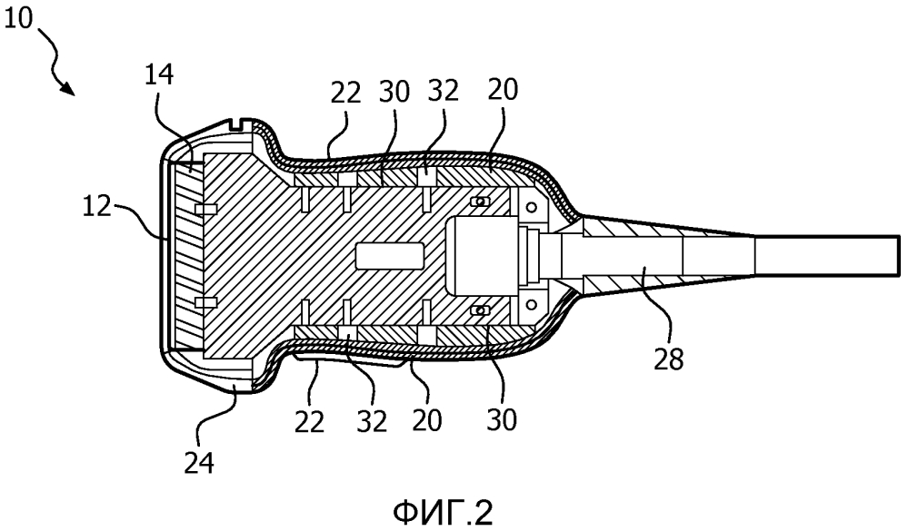 Матричный ультразвуковой зонд с пассивным рассеянием тепла (патент 2604705)