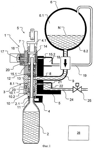 Разливочная система для горячего розлива без давления (патент 2407697)