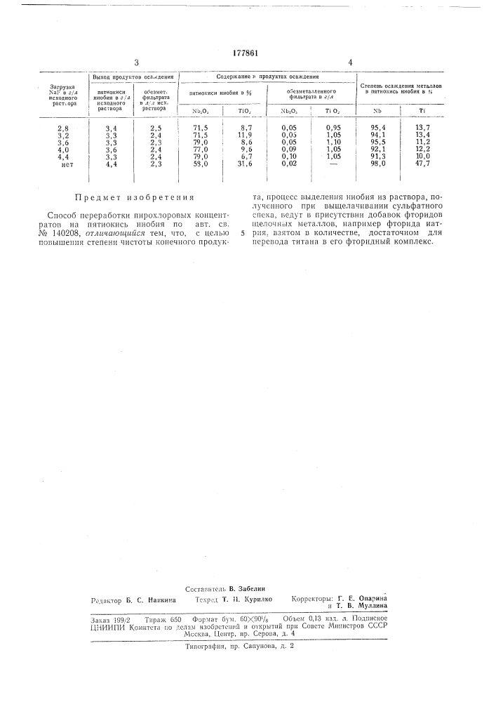 Патент ссср  177861 (патент 177861)