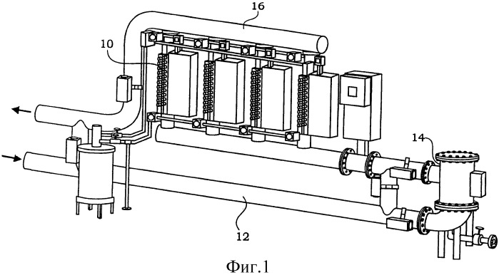 Установка и способ обработки балластной воды посредством излучающих уф средств и катализаторов (патент 2471716)