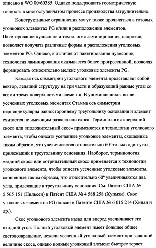 Пластина, содержащая кубические уголковые элементы, и световозвращающее покрытие (патент 2349941)