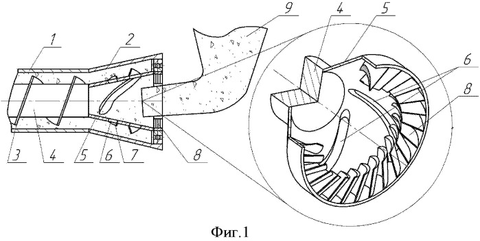 Заборное устройство винтового конвейера (патент 2504510)