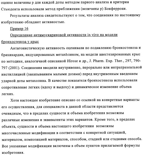 Производные аминотетралина в качестве антагонистов мускаринового рецептора (патент 2311408)