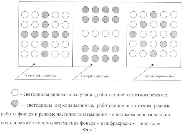 Фонарь светомаскировочный задний (патент 2406923)